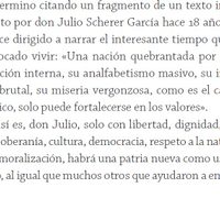 Julio Scherer, en el nuevo libro de AMLO
