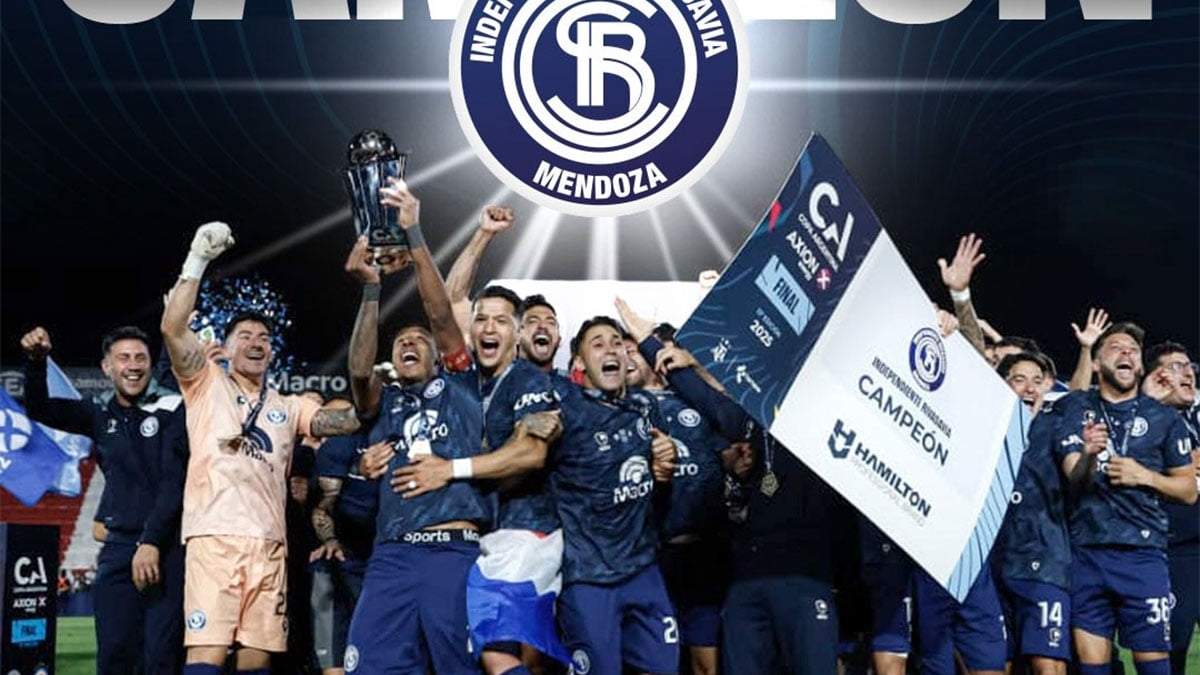 Independiente Rivadavia, campeón 2025 de la Copa Argentina.