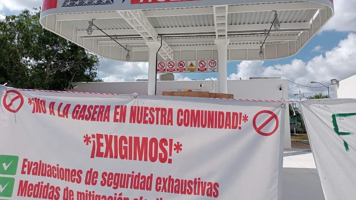 Holbox Gas. Riesgo en zona habitacional y escolar en Playa del Carmen