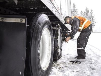 Ante las condiciones climáticas, el uso de cadenas para la nieve será obligatorio