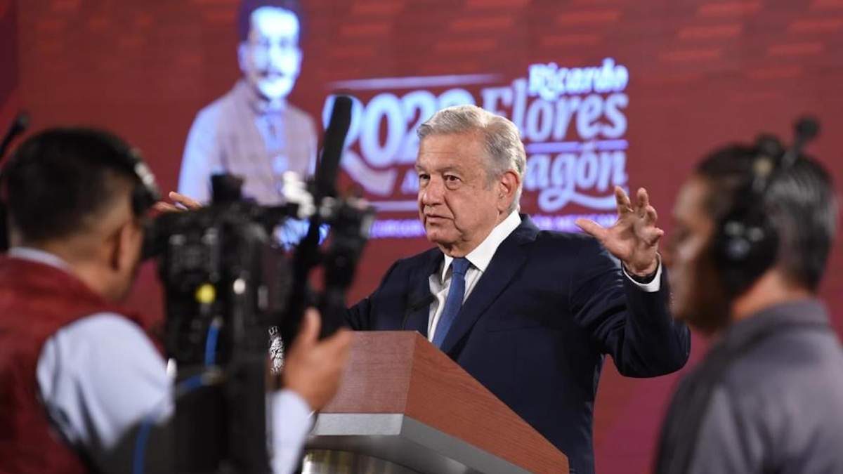 El presidente López Obrador en su conferencia