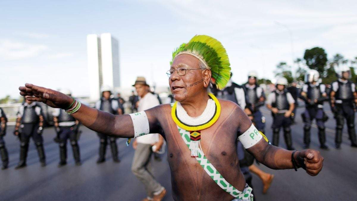 Paulinho Paiakan, activista indígena. Fuente: (Twitter)