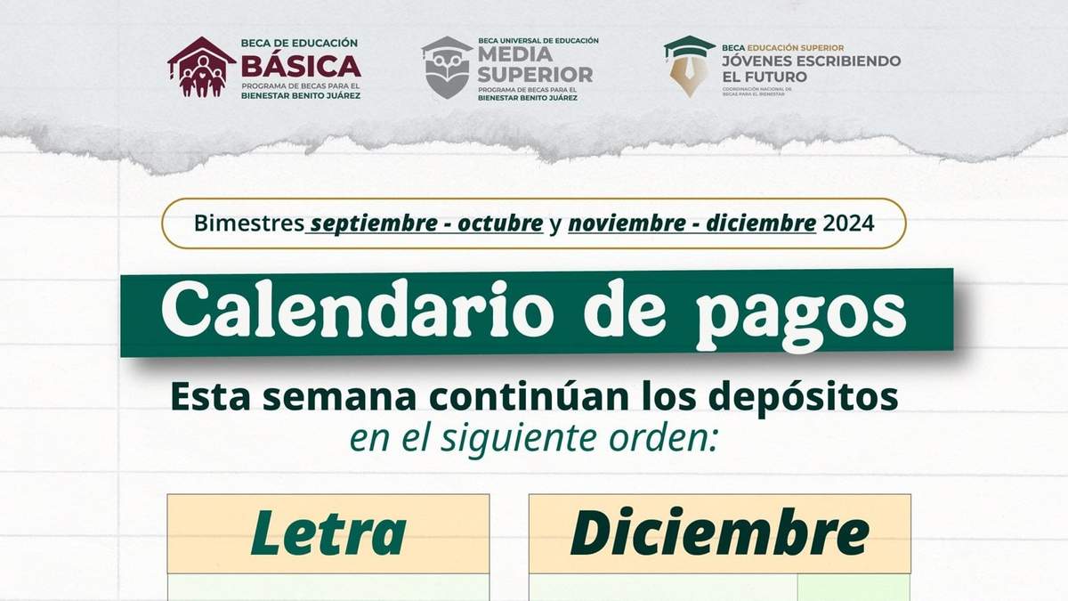 Calendario de pagos
