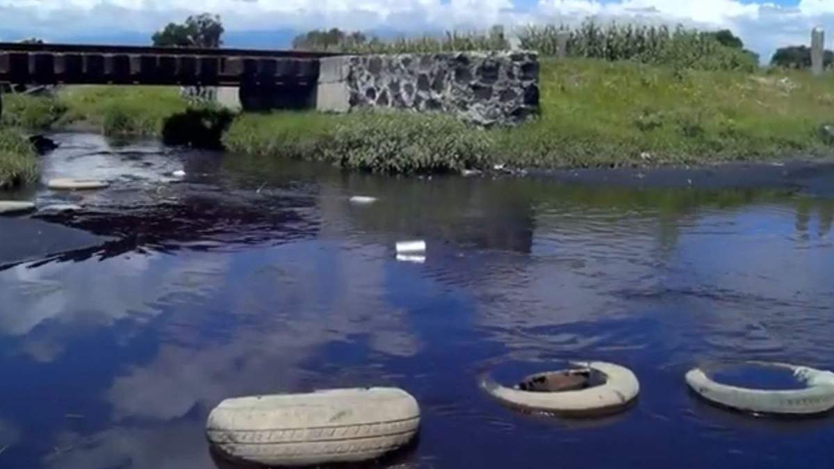 Contaminación en el río Atoyac