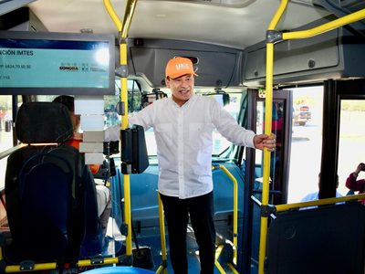 Con nueva tecnología y más unidades, Gobernador Durazo moderniza el transporte en Sonora