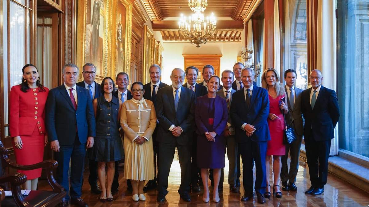 La presidenta en la reunión con empresarios