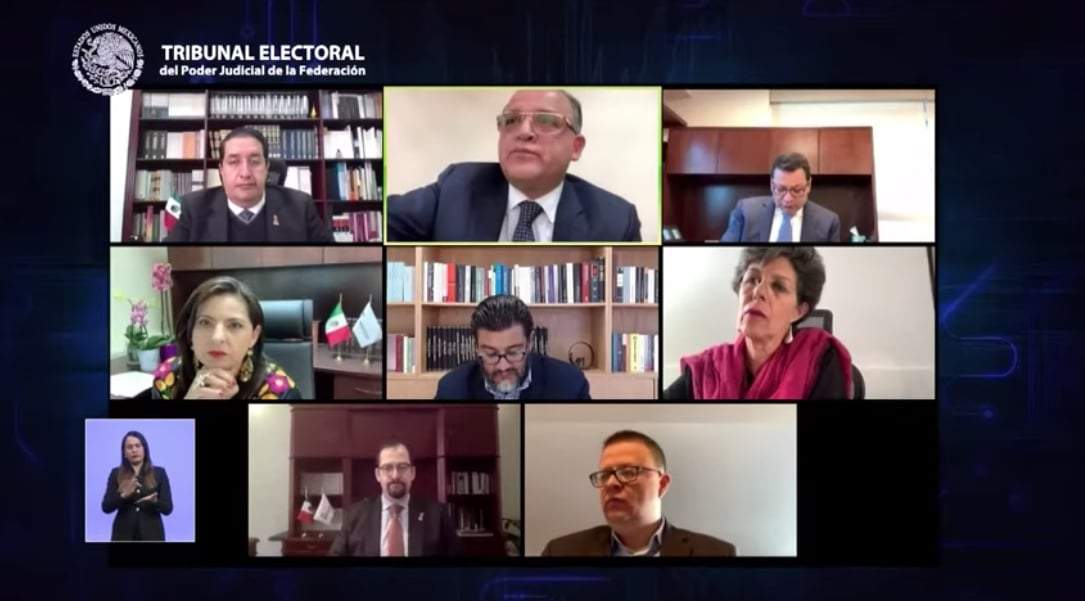 Sesión virtual del TEPJF