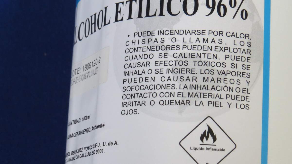 La ANMAT prohibió una marca de alcohol. Fuente: (Twitter)