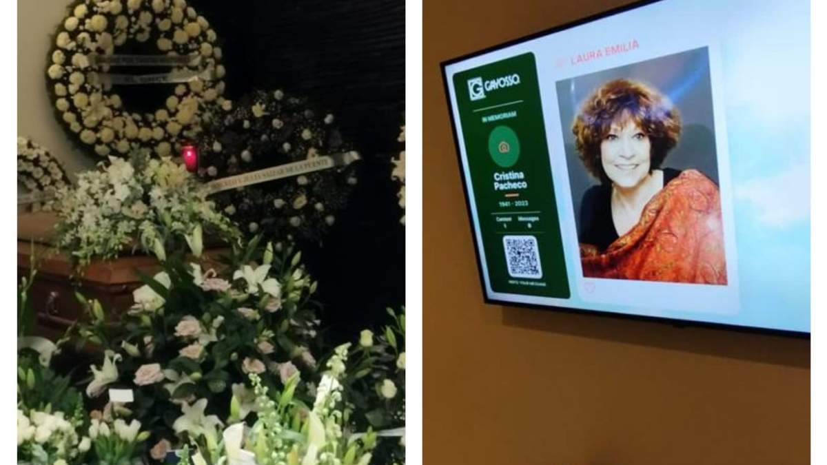 Funeral de la íconica periodista Cristina Pacheco