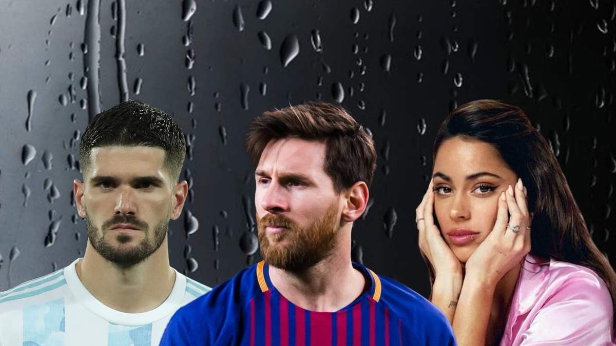 Rodrigo de Paul, Lionel Messi y Tini Stoessel. Fuente: (Minuto Neuquen)