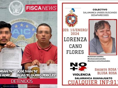 Detienen a dos implicados, pero la buscadora Lorenza Cano sigue desaparecida