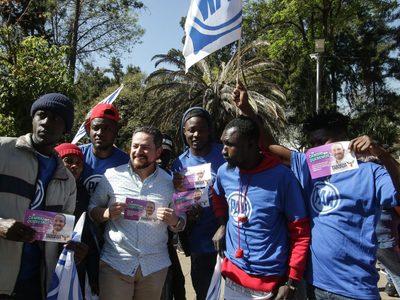 Santiago Taboada cierra precampaña en Iztapalapa y GAM con migrantes haitianos