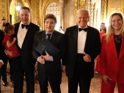 Javier Milei tuvo un encuentro informal con Donald Trump en Estados Unidos