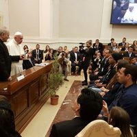 "Cuau", Márquez y Hermosillo llegan a Roma para el Partido por la Paz; los recibe el Papa Francisco