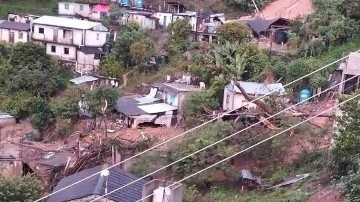 Afectaciones por huracán Priscila en Hidalgo