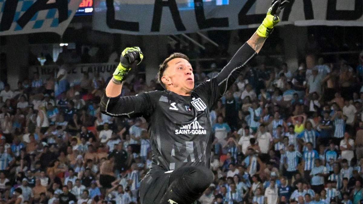 Fernando Muslera celebra. El arquero uruguayo fue pilar
