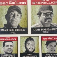Con póster, la DEA ofrece recompensas millonarias por líderes del Cártel de Sinaloa