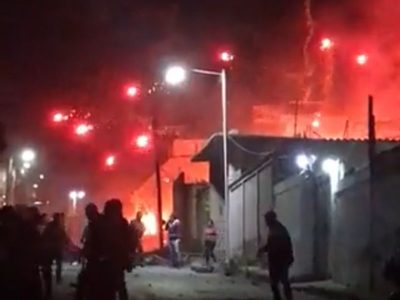 Captan en videos estallido de pirotecnia en Tultepec; hay dos muertos