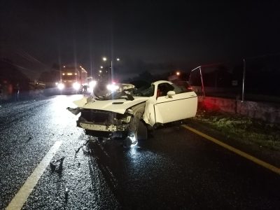 Despedazan auto deportivo de Matías Vuoso en Tlajomulco, Jalisco