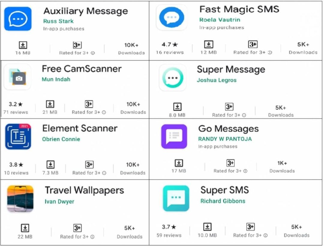 android apps malware