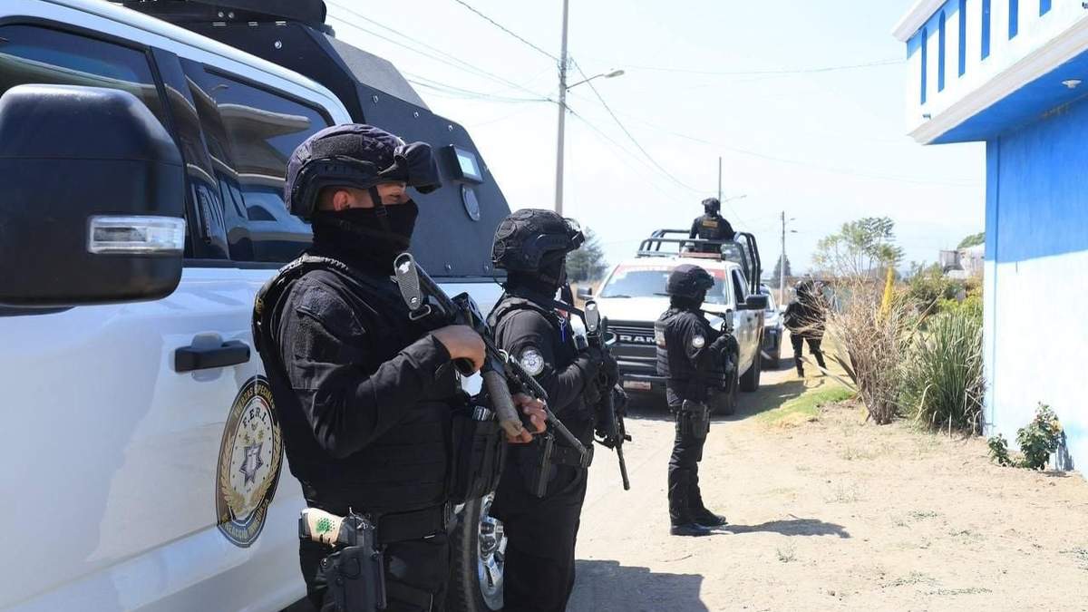 Fuerzas de seguridad en Puebla