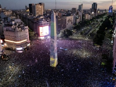 Buenos Aires entero estalló con el gol de Montiel
