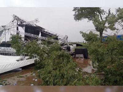 Una tormenta dejó un muerto y varios heridos durante un fiesta en Brasil