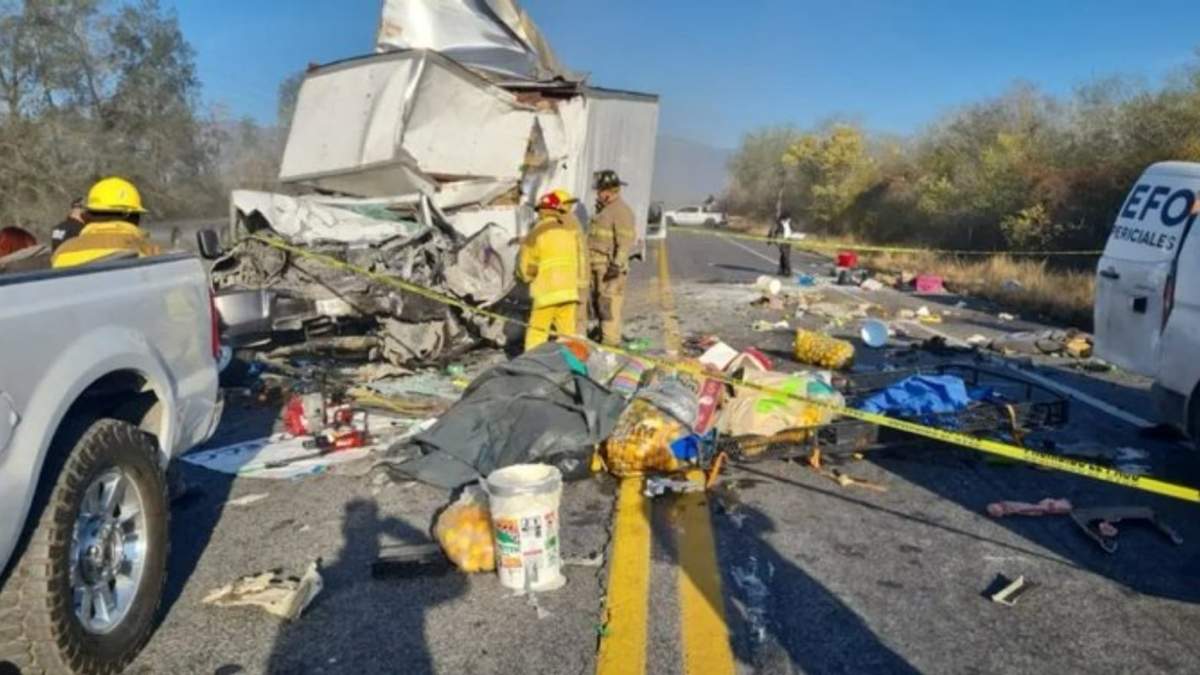 Accidente en la carretera Victoria -  Monterrey