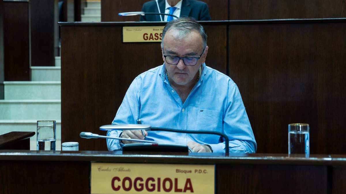 Diputado Carlos Coggiola - Partido Demócrata Cristiano. Fuente: (Legislatura Neuquén)
