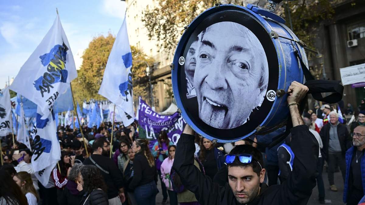 Marcha de jubilados en el Congreso