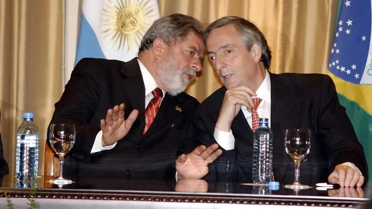 Lula Da Silva y Néstor Kirchner. Fuente: (Twitter)