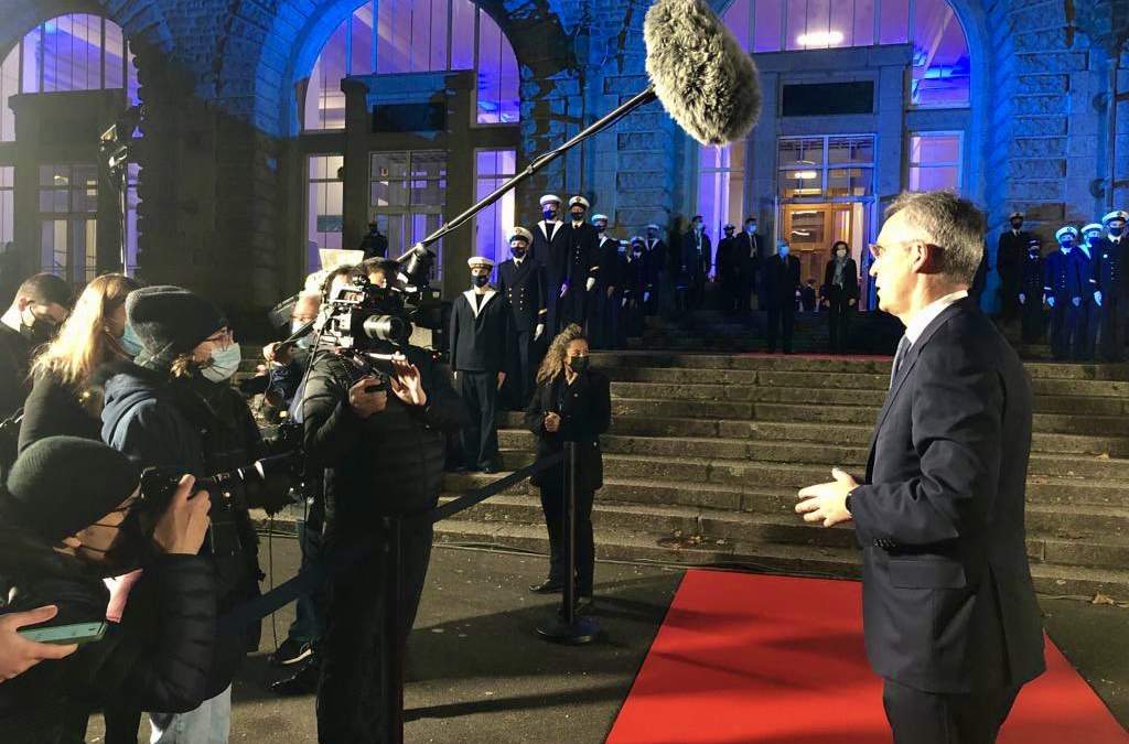 El secretario Stoltenberg durante una conferencia de prensa
