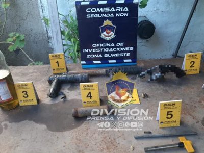 En dos allanamientos en el bajo neuquino, demoraron a diez personas y secuestraron armas