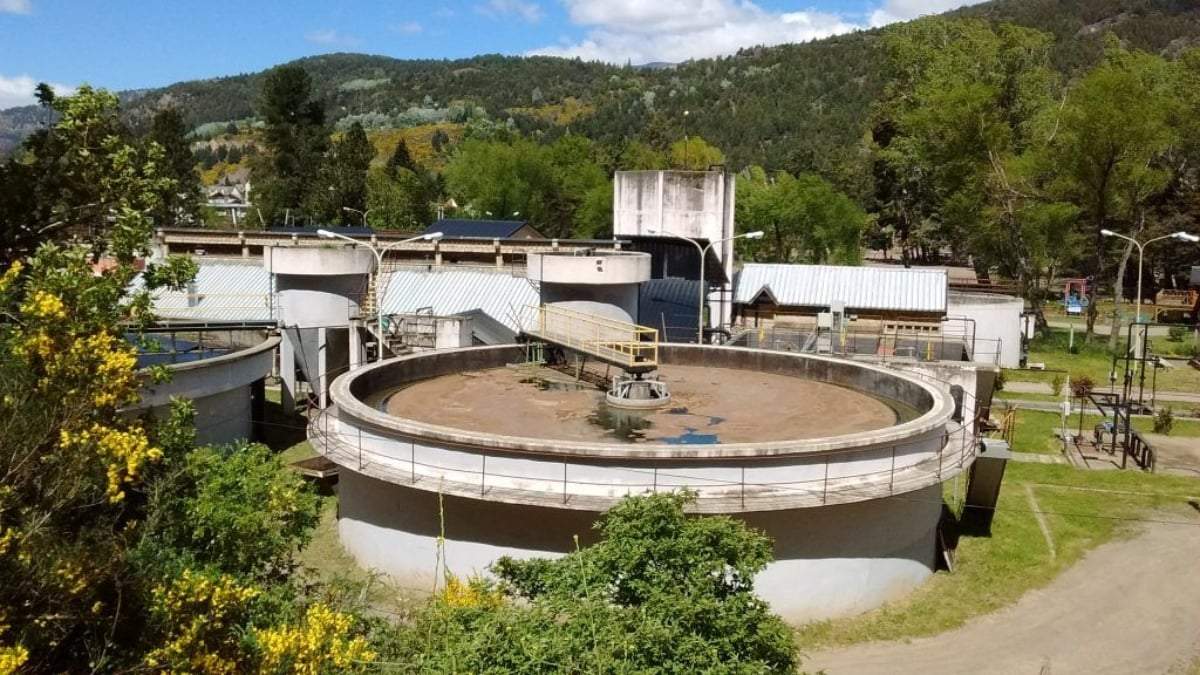 Planta de tratamientos cloacales de San Martín de los Andes. Fuente: (Facebook)