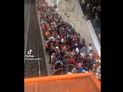 Pasajeros reportaron fallas en la Línea A del Metro, que va de Pantitlán a La Paz (Video)