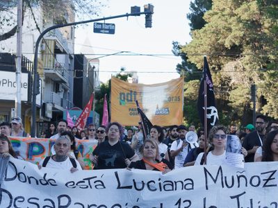 Se hizo escuchar el pedido de aparición de Luciana Muñoz en el centro de Neuquén