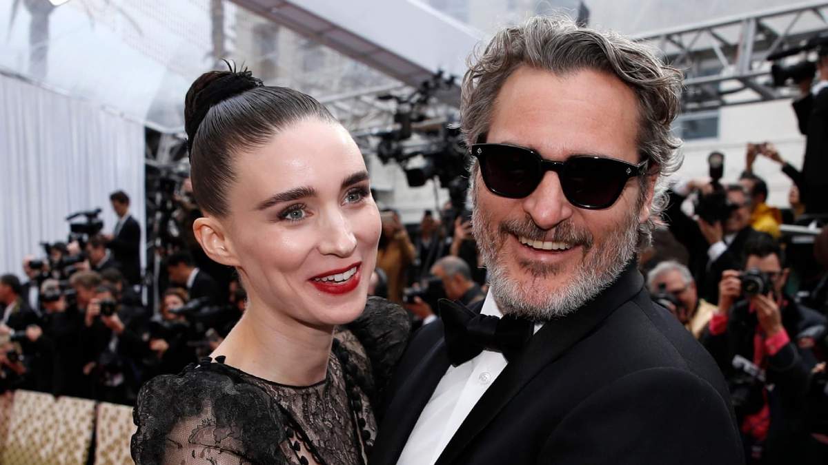 Joaquin Phoenix y Rooney Mara. Fuente: (Twitter)