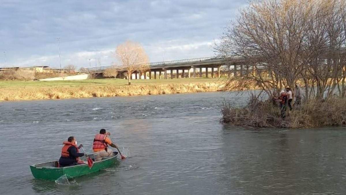 El río Bravo, en la frontera entre México y Estados Unidos