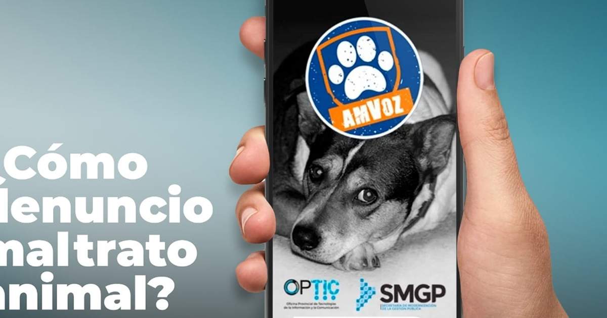 AMVOZ aplicación para denunciar maltrato animal. Fuente: (Twitter)