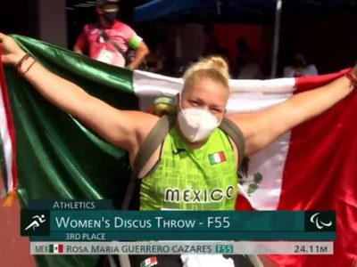 Rosa María Guerrero gana la segunda medalla de bronce para México en los Paralímpicos