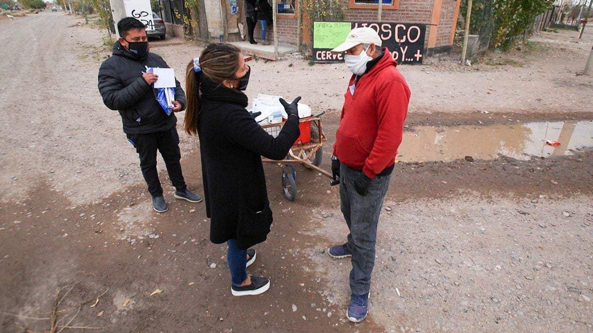 Testeos en barrios neuquinos. Fuente: (Twitter)