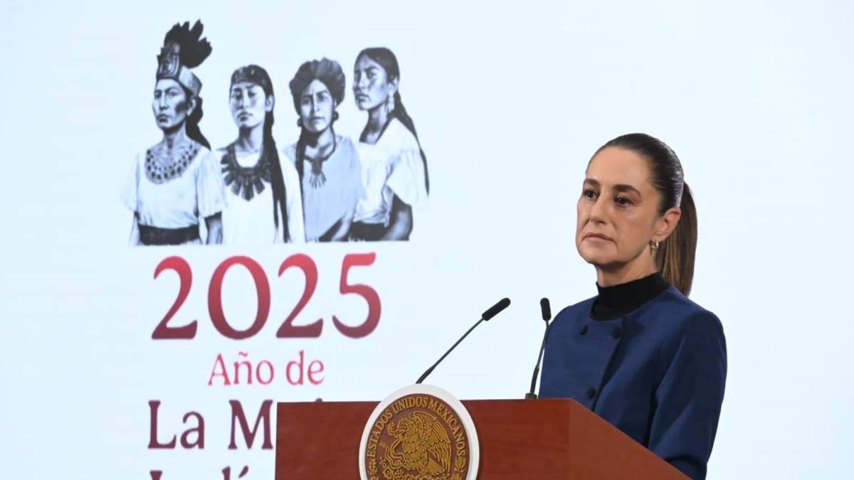 La presidenta Claudia Sheinbaum en la mañanera