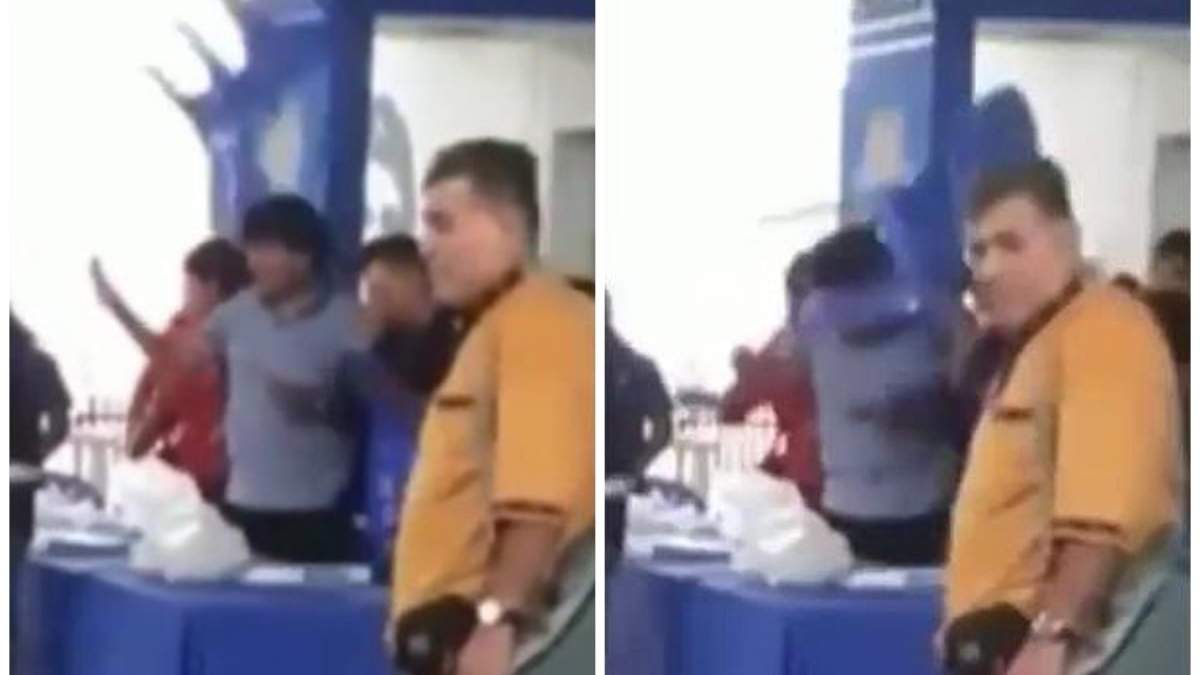 Lanzan silla a Evo Morales
