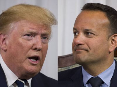 Trump compara la frontera de Irlanda del Norte con muro entre EU y México