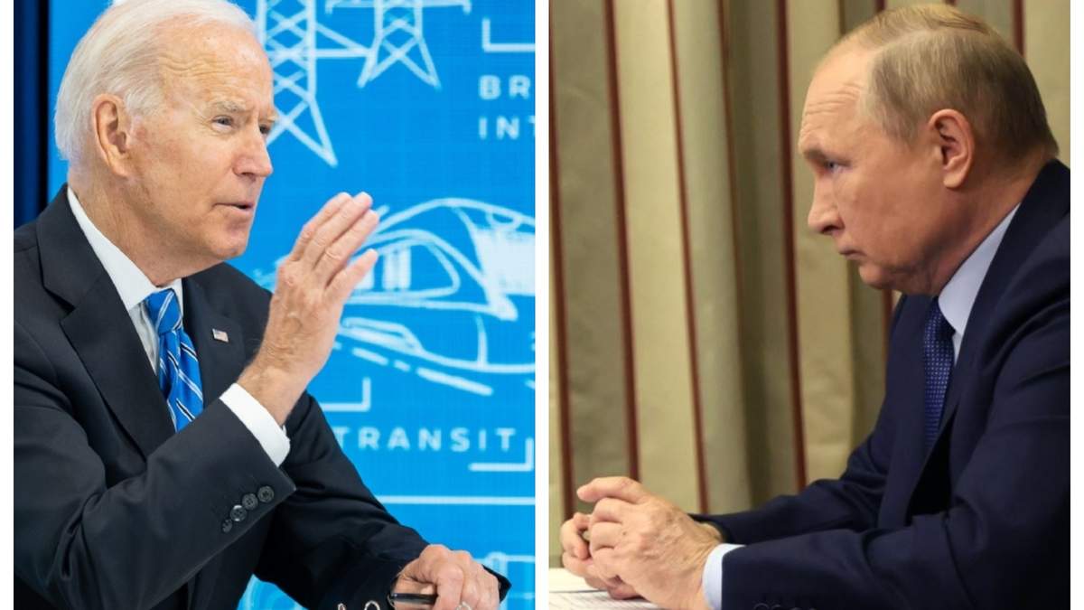 Los presidentes de Estados Unidos y Rusia, Joe Biden y Vladimir Putin