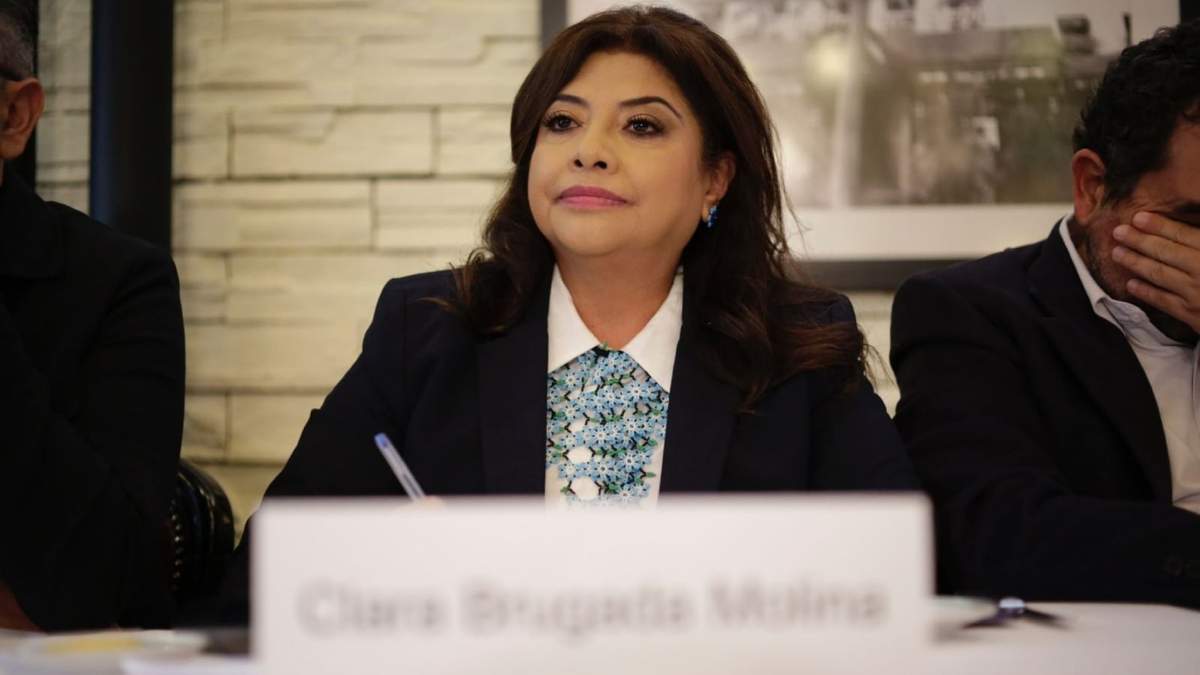 Clara Brugada Molina, exalcaldesa en Iztapalapa y aspirante a la candidatura de Morena a la Jefatura de gobierno de la Ciudad de México
