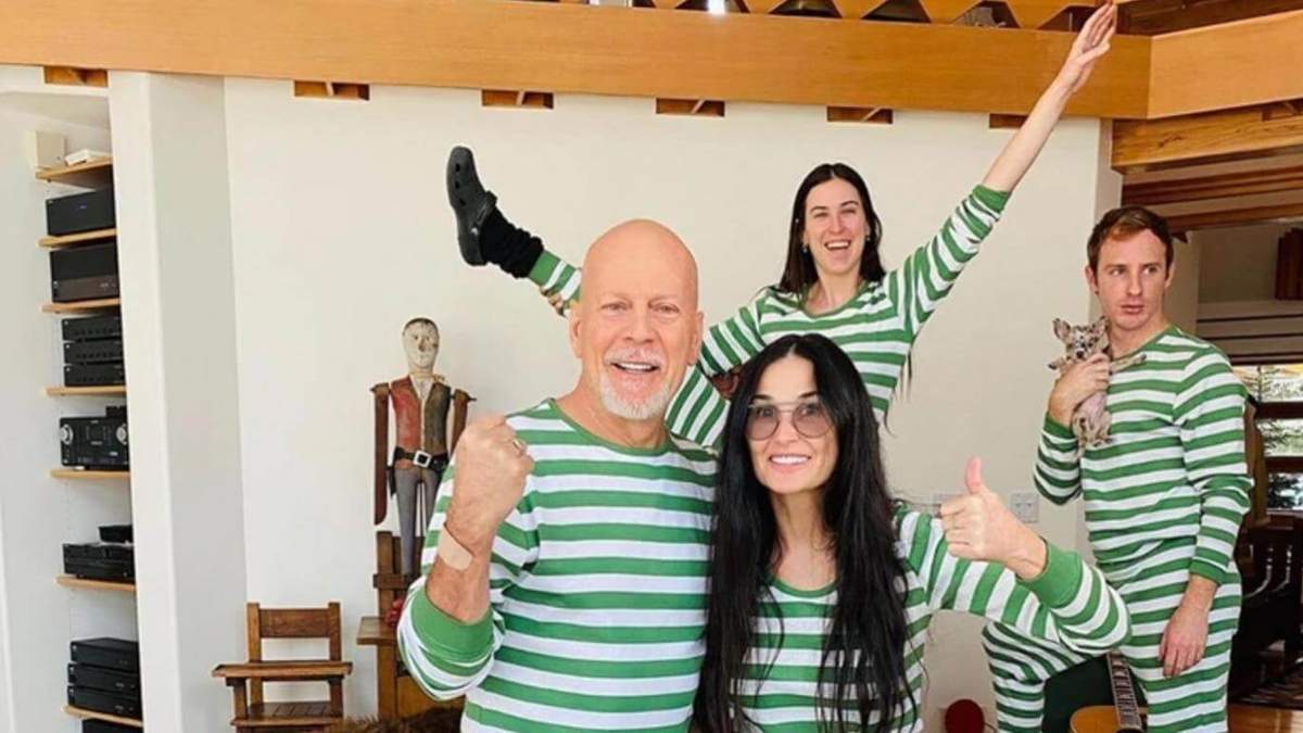 Bruce Willis y Demi Moore. Fuente: (Instagram).