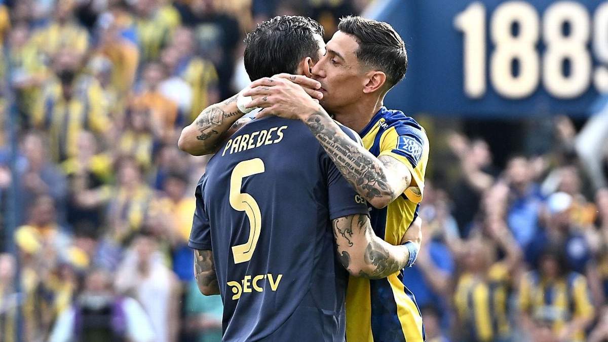 Ángel Di María y Leandro Paredes Fuente: (X)