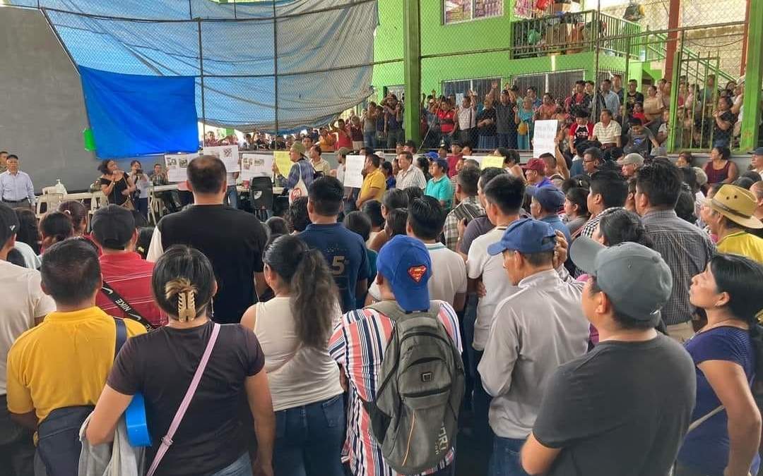 Reclamo de los pobladores de Tila