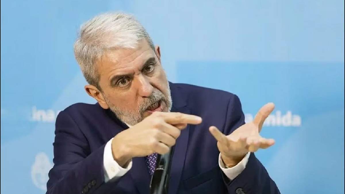 El ministro de Seguridad de la Nación, Aníbal Fernández. Fuente: (Los Andes)